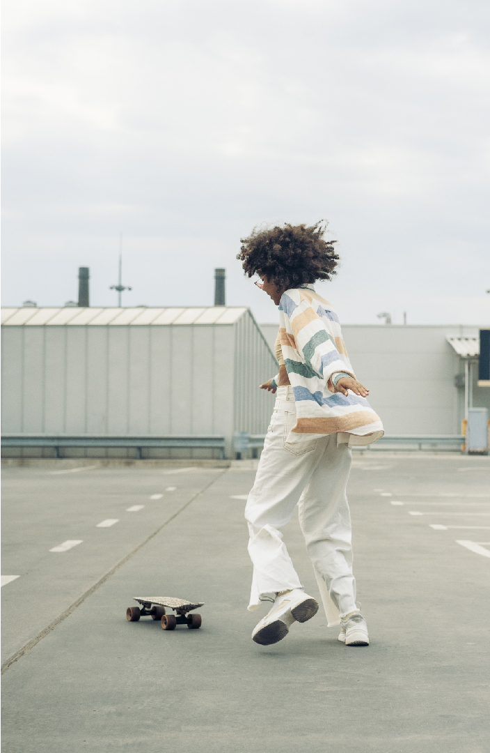 Jumping Out From Skateboard